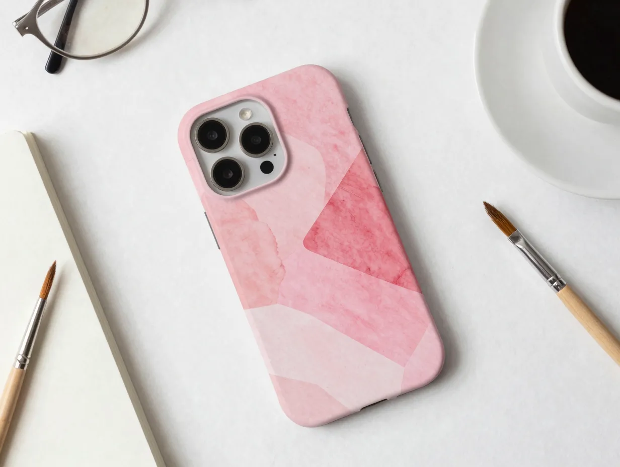 Society6 abstract pink artist print case