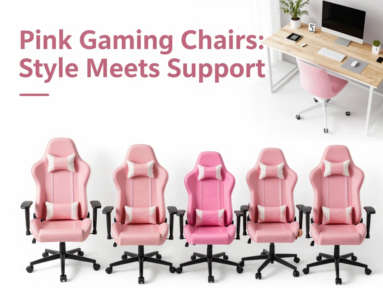 Pink gaming chairs style meets support