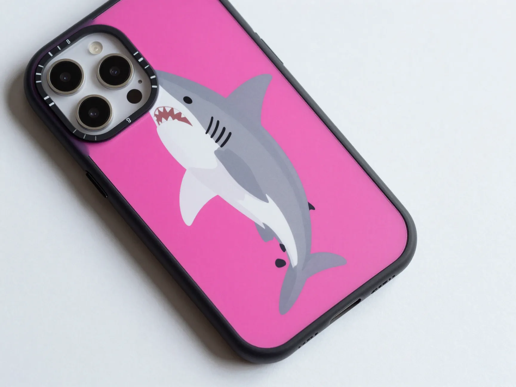 2 casetify pink shark case