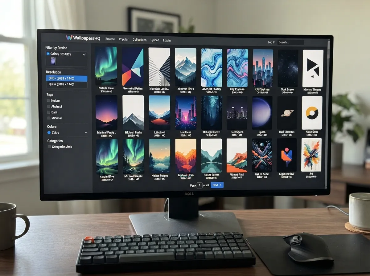 Large wallpaper libraries with s23 ultra tags