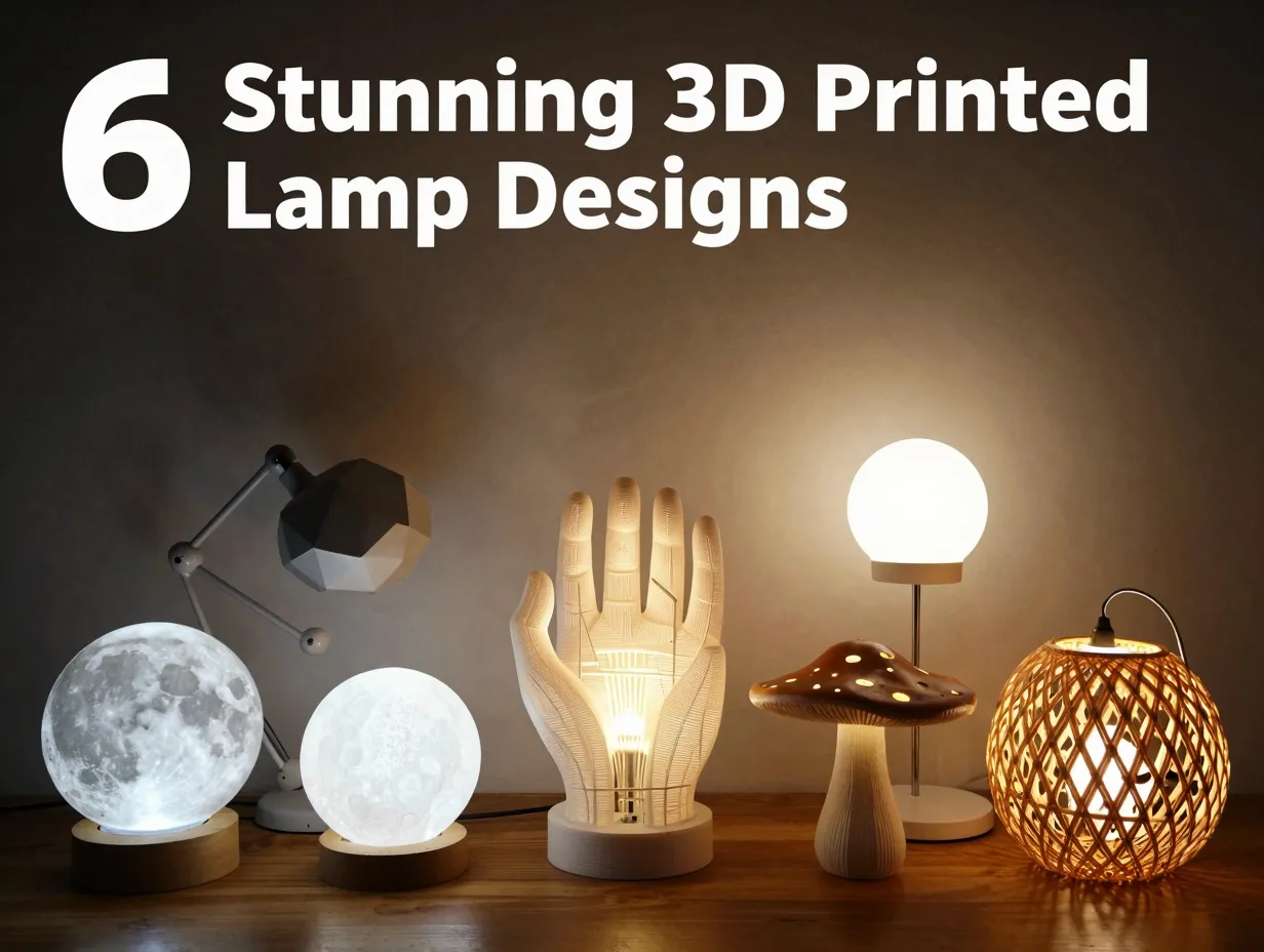 6 stunning 3d printed lamp designs