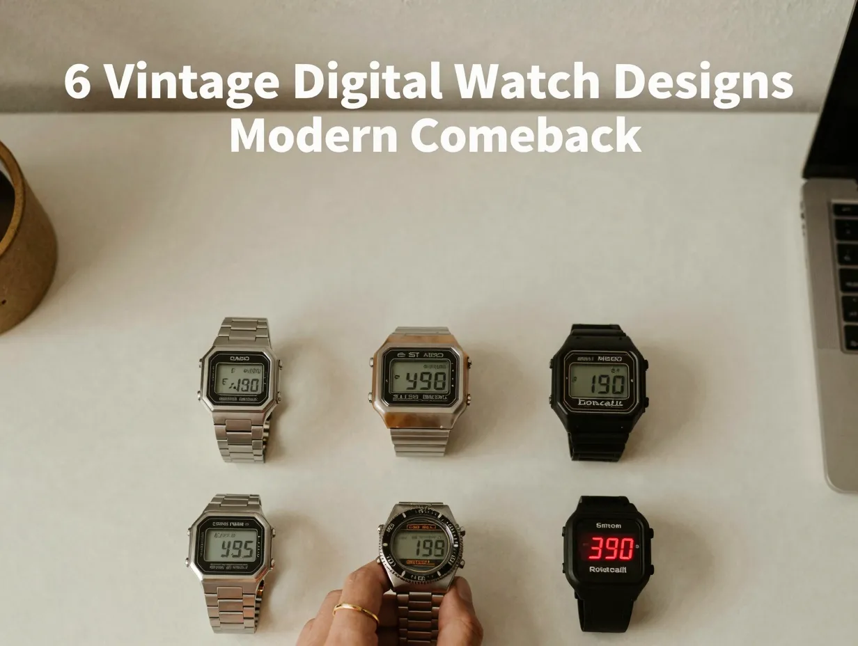 6 vintage digital watch designs modern comeback
