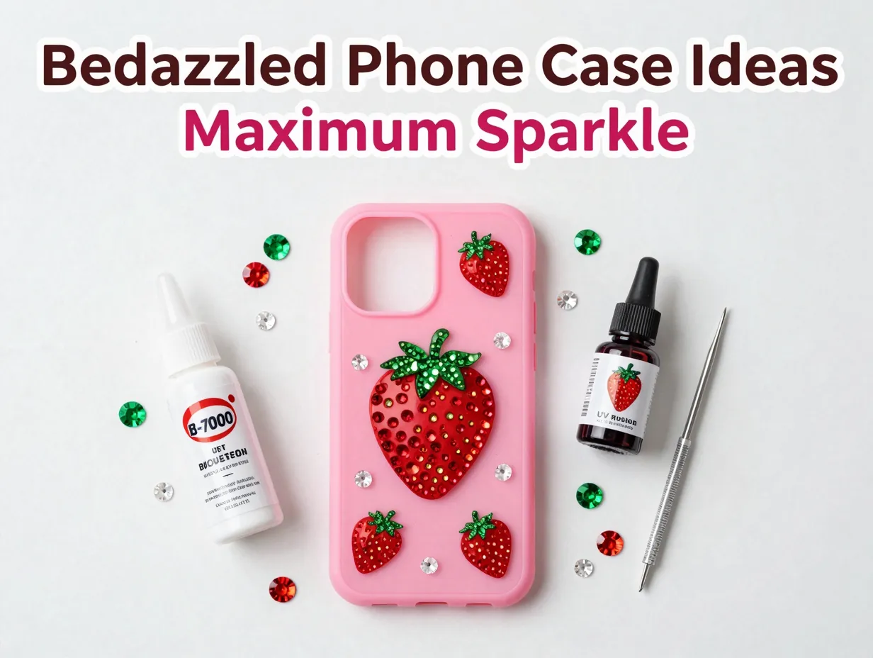 Bedazzled phone case ideas maximum sparkle