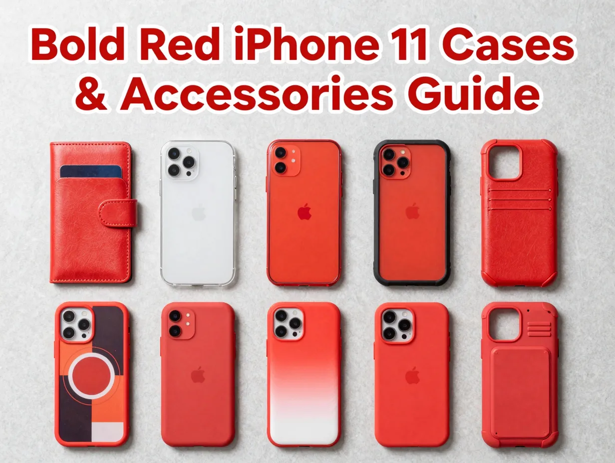 Bold red iphone 11 cases accessories guide