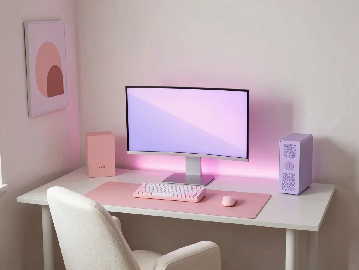 Soft and dreamy pastel pink palette