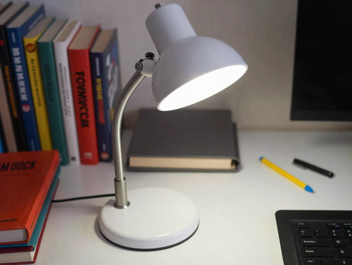 Modular articulating desk lamp