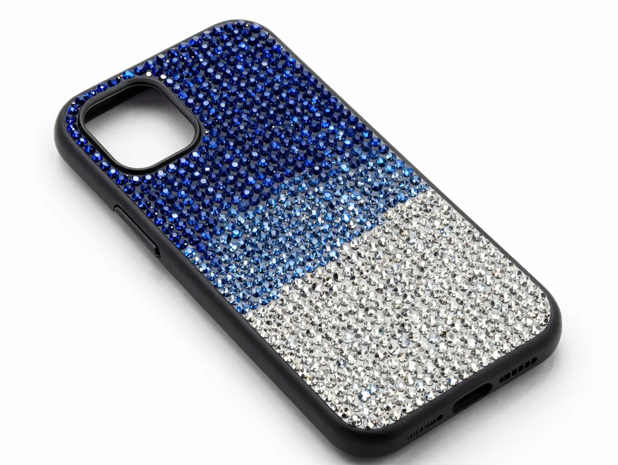 Ombre gradient rhinestone design