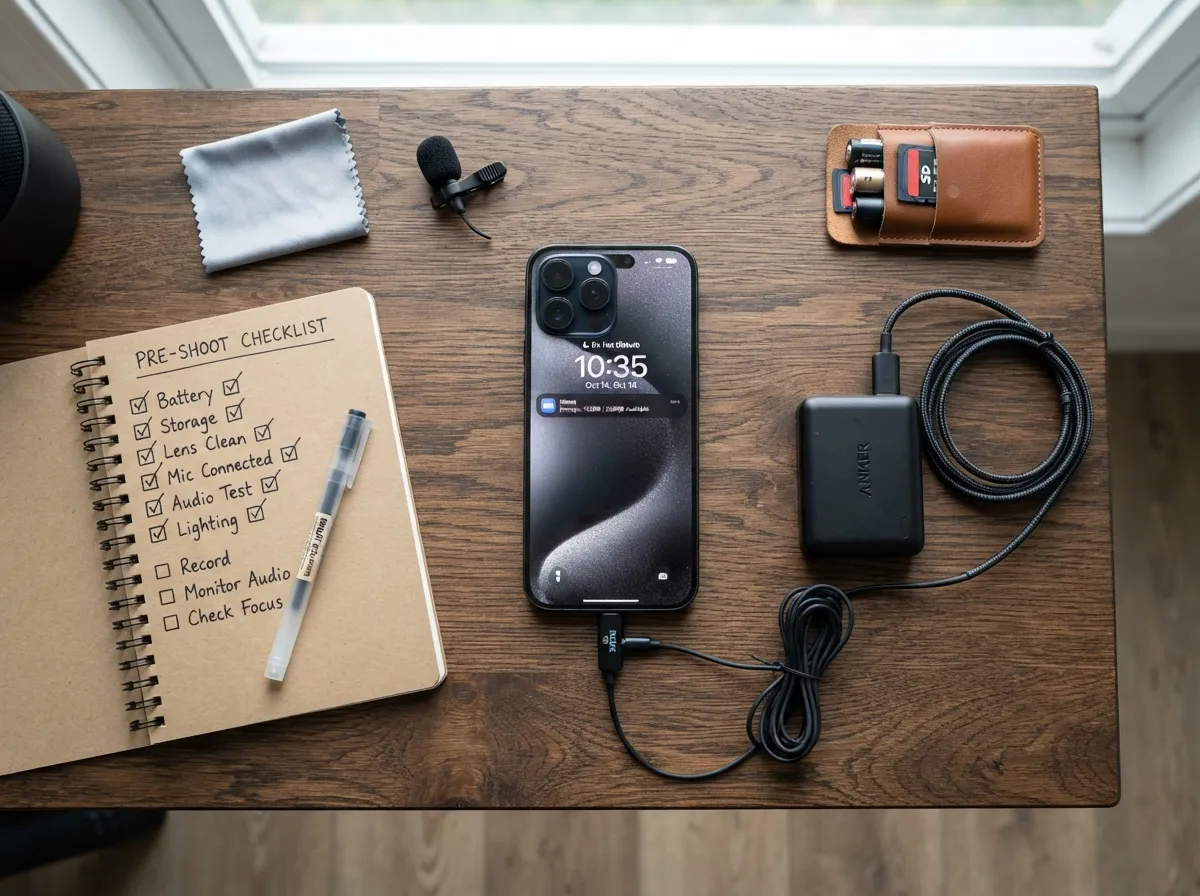 Optimize audio and prepare thoroughly before every shoot