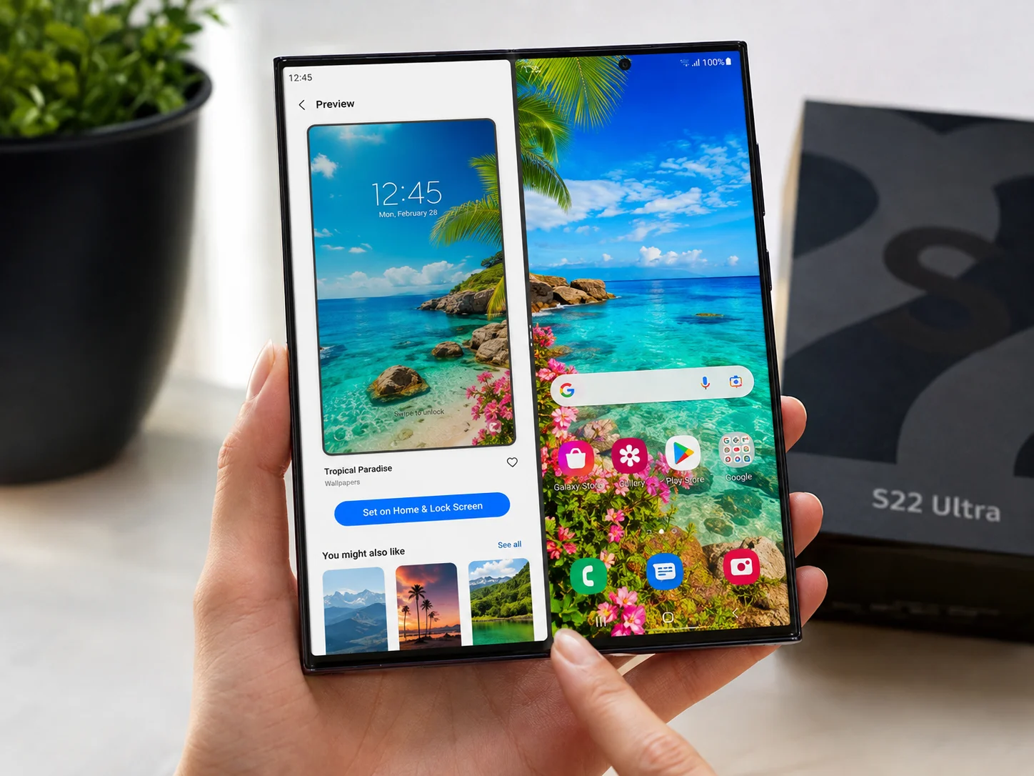 Google play wallpaper apps dedicated s22 ultra apps