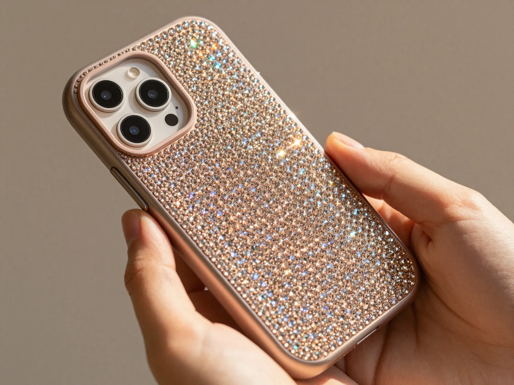 Metallic and holographic color scheme case