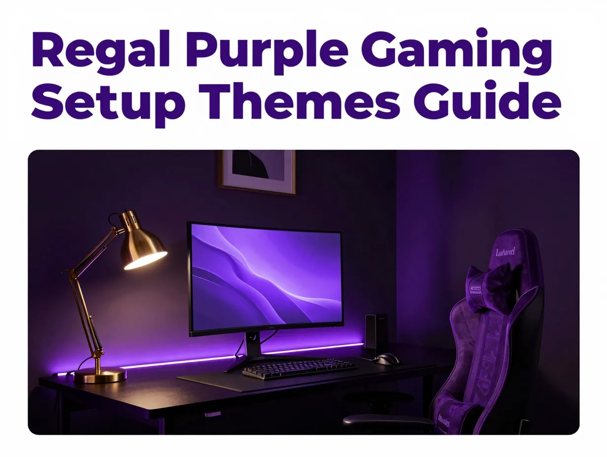 Regal purple gaming setup themes guide