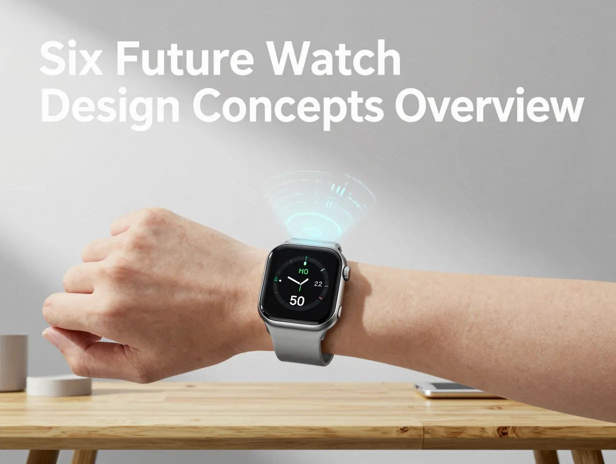 Six future watch design concepts overview
