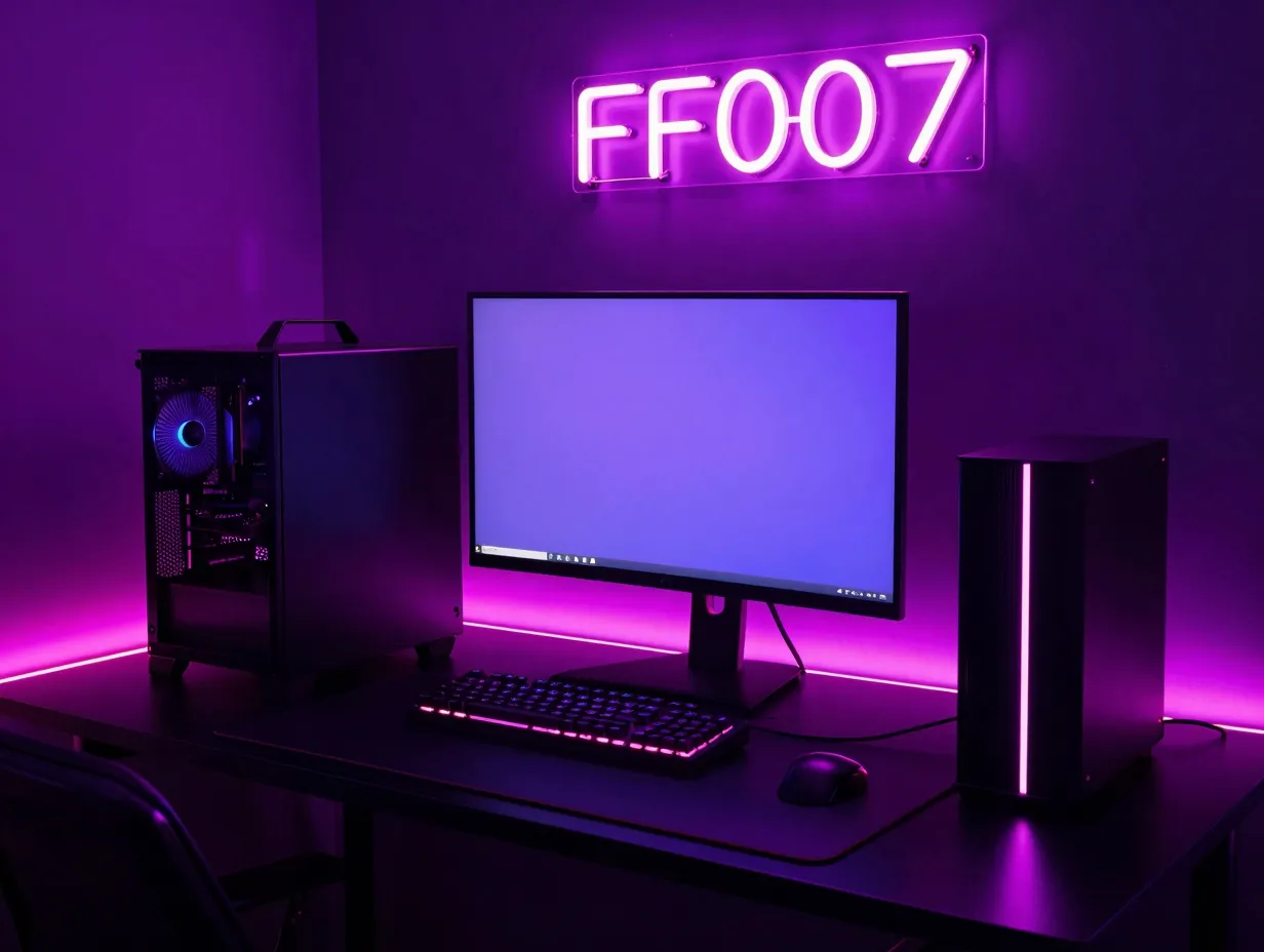 Neon cyber purple theme