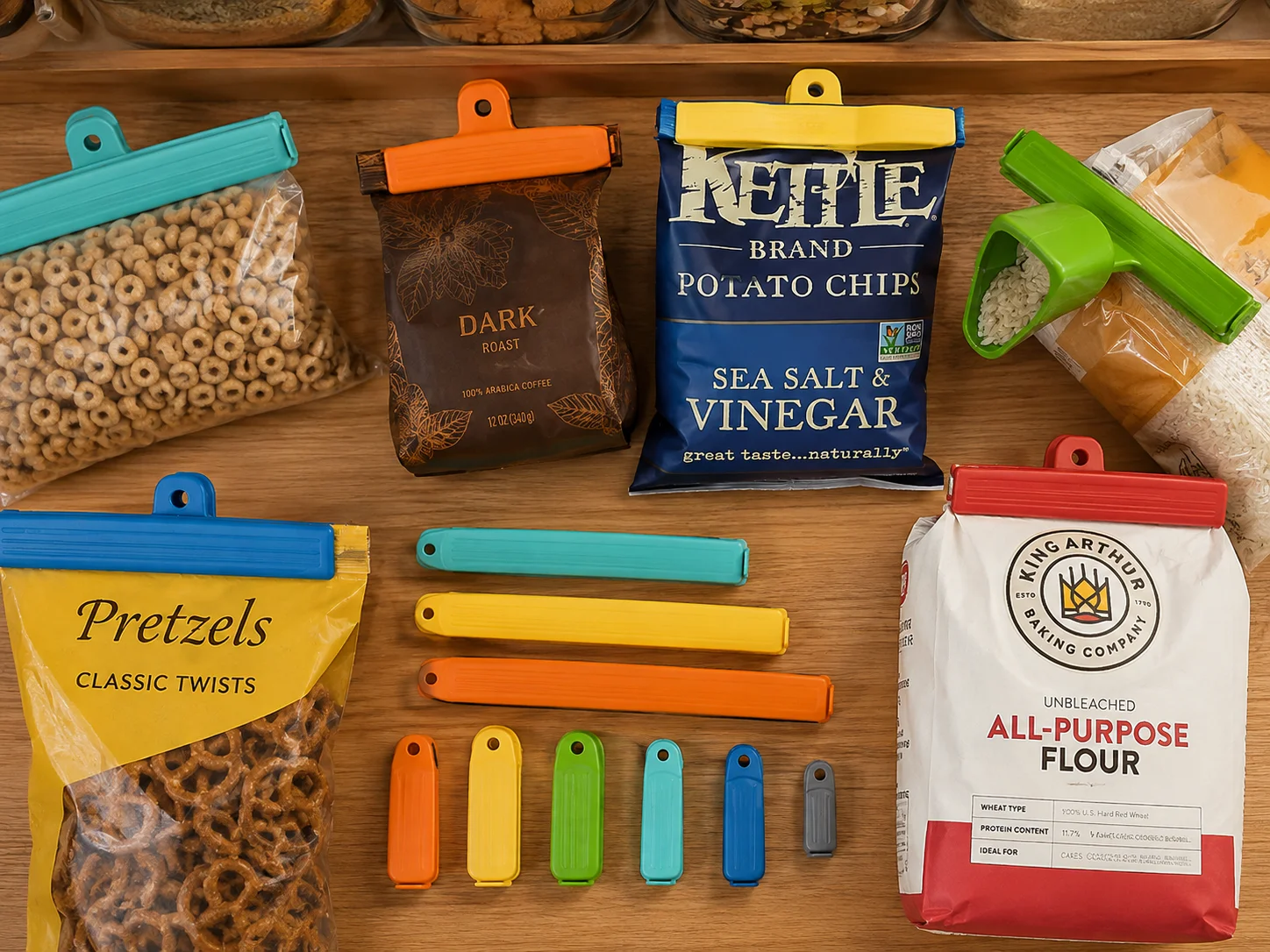 Bag clip set
