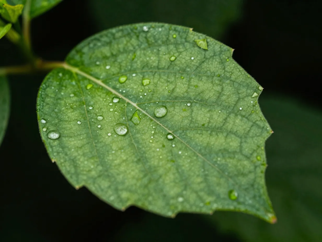 4 macro botanical details on dark backgrounds
