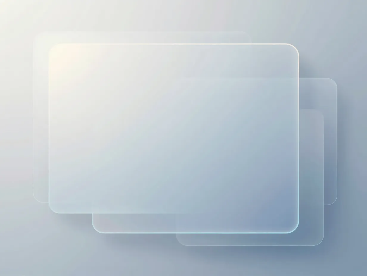 Glassmorphism and frosted ui
