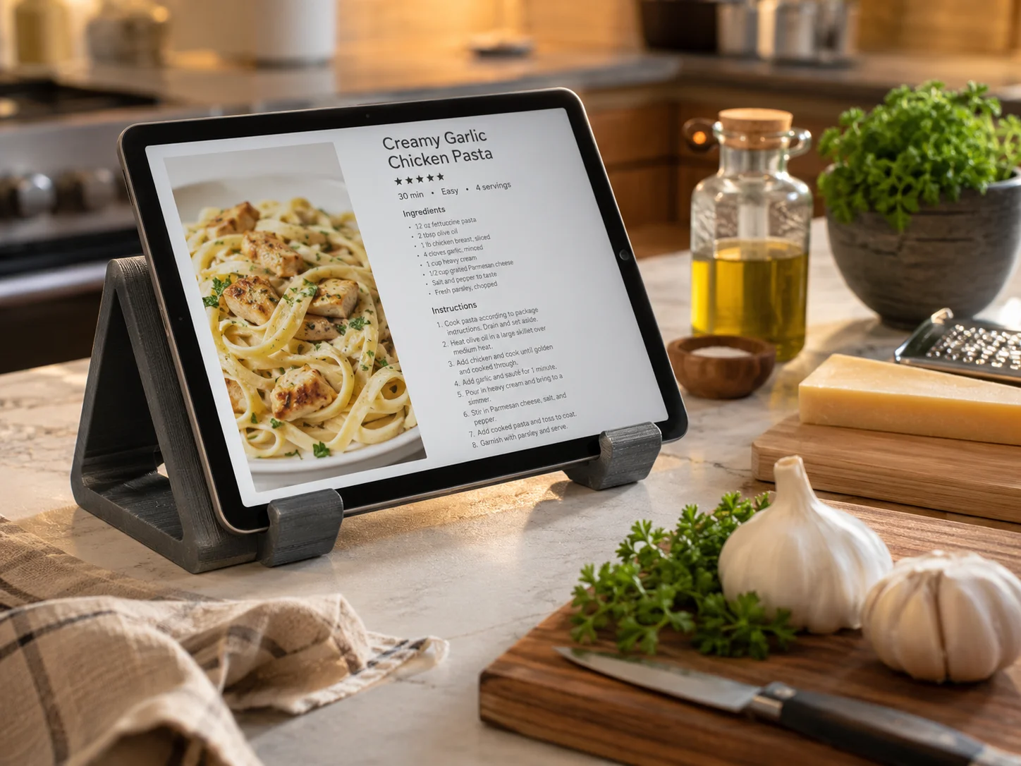 Tablet or cookbook stand