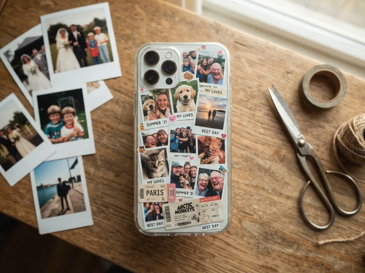 Photo collage and memory case