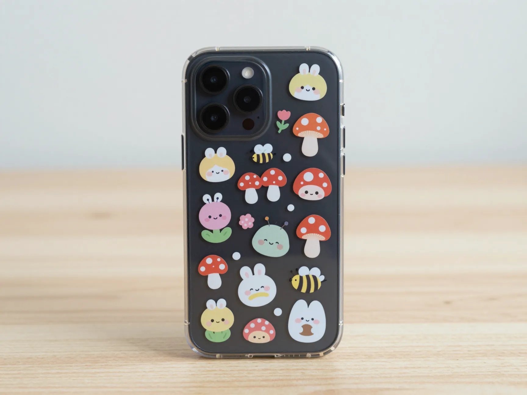 Transparent sticker style cases