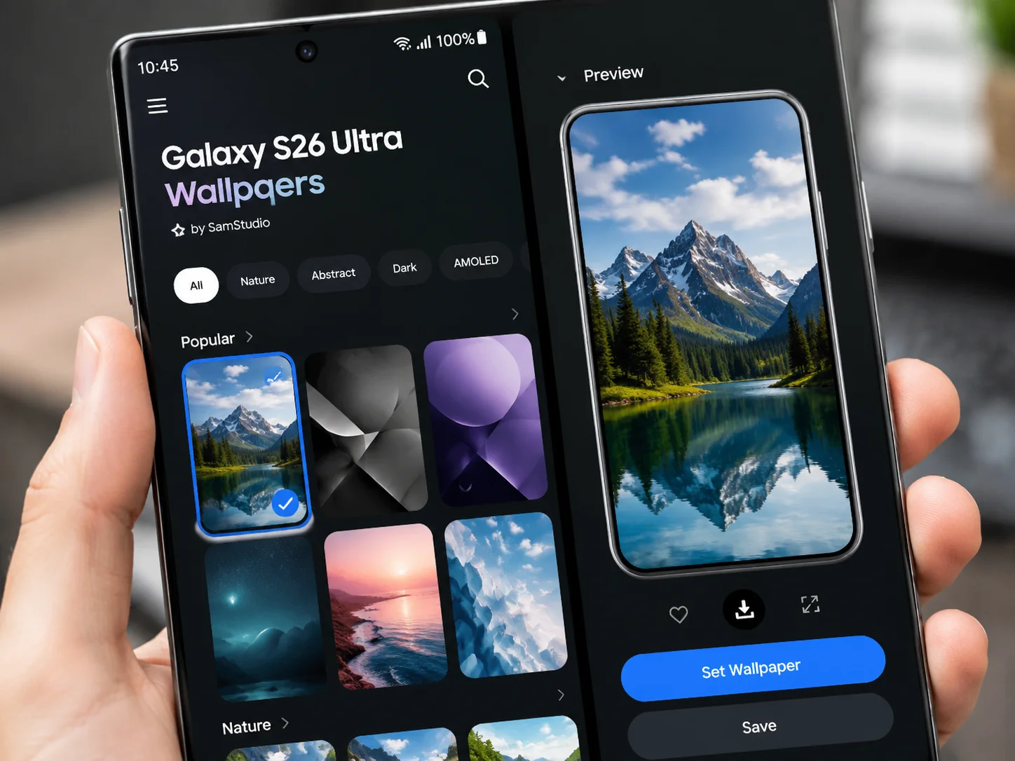 Dedicated galaxy s26 ultra wallpaper apps on google play