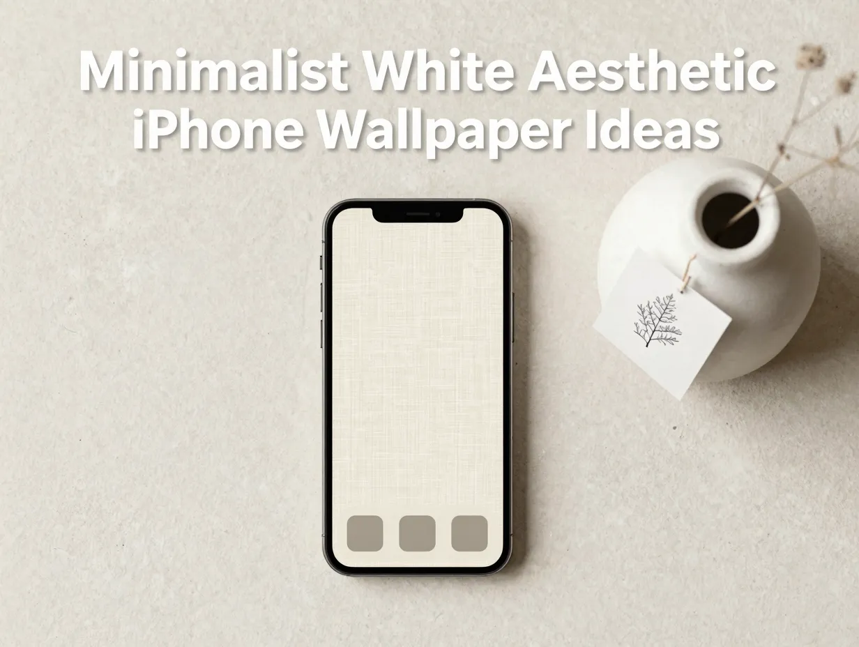 Minimalist white aesthetic iphone wallpaper ideas
