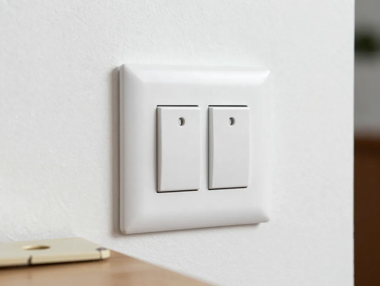 Fix a cracked light switch plate