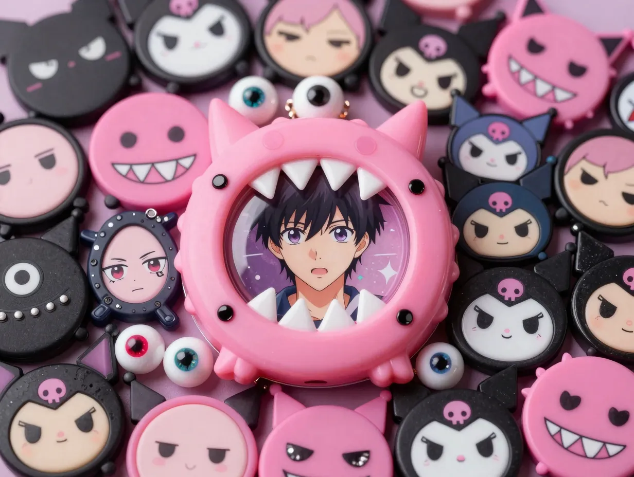 Kawaii monster and character charms