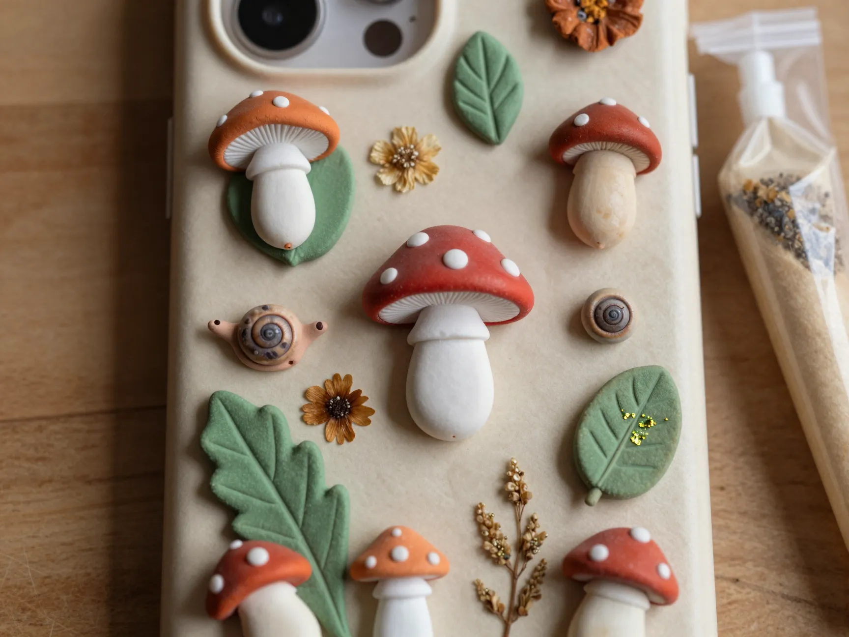 Cottagecore mushroom and botanicals