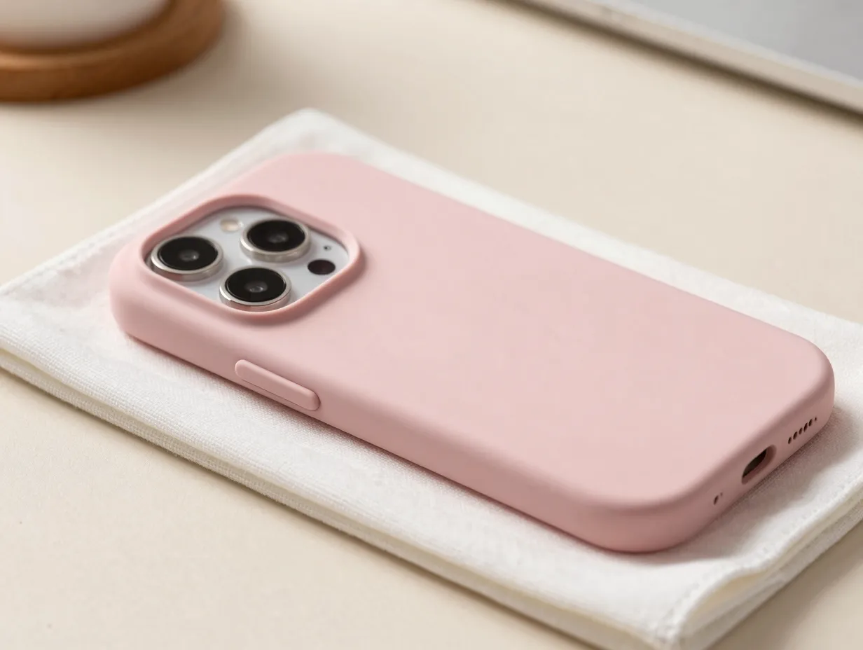Apple iphone 16 pro and pro max silicone case with magsafe in peony