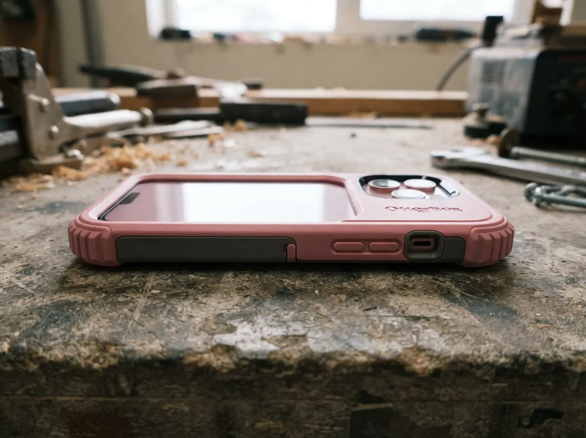 Otterbox defender series in a pink or rose colorway