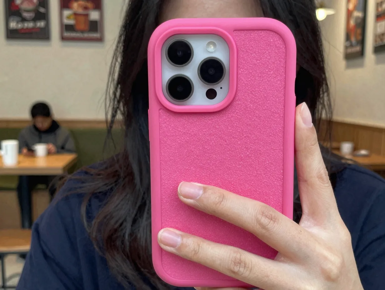 Budget friendly pink cases with shock absorption and raised edges