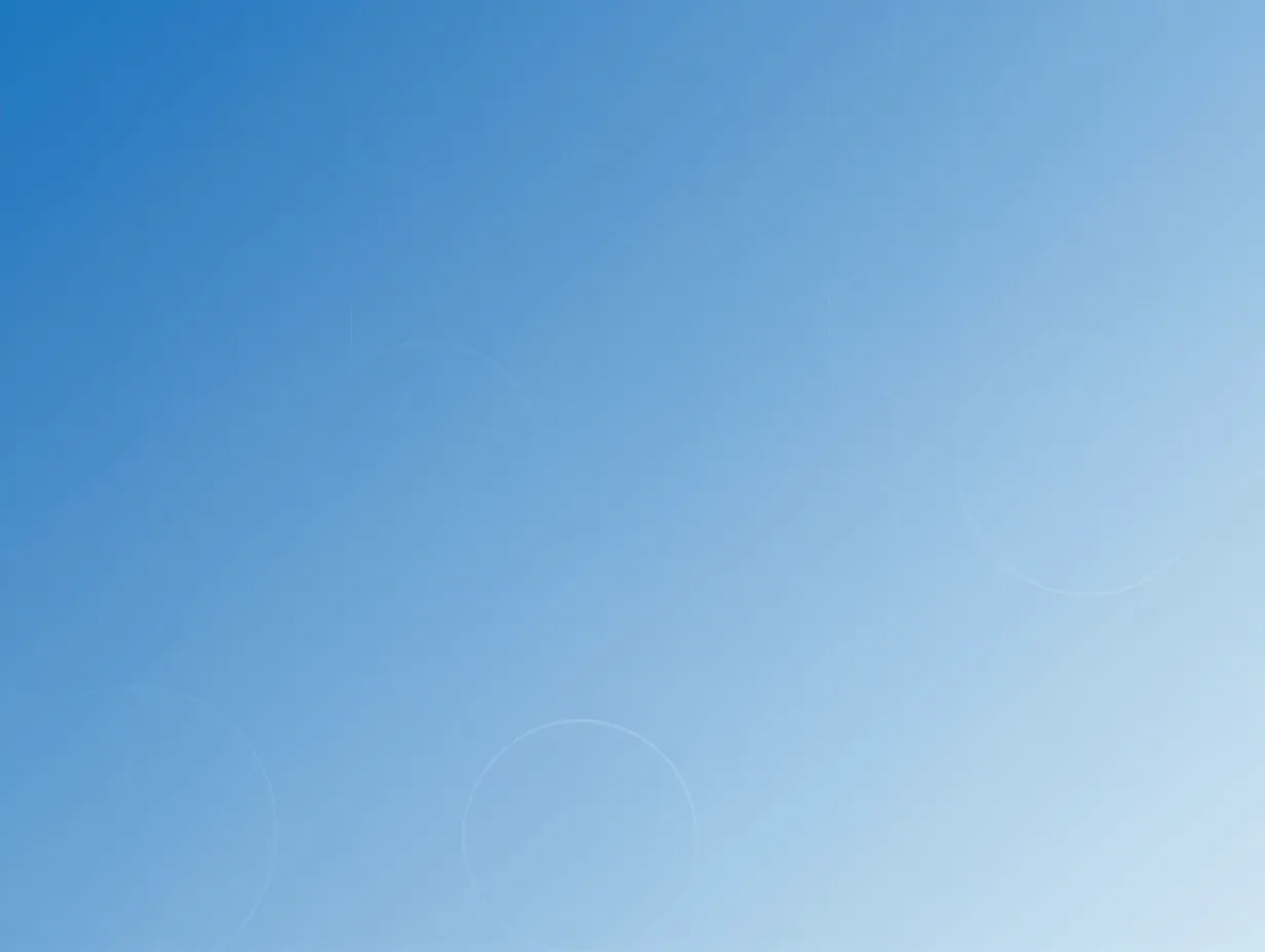 Blue gradient with geometric minimalism