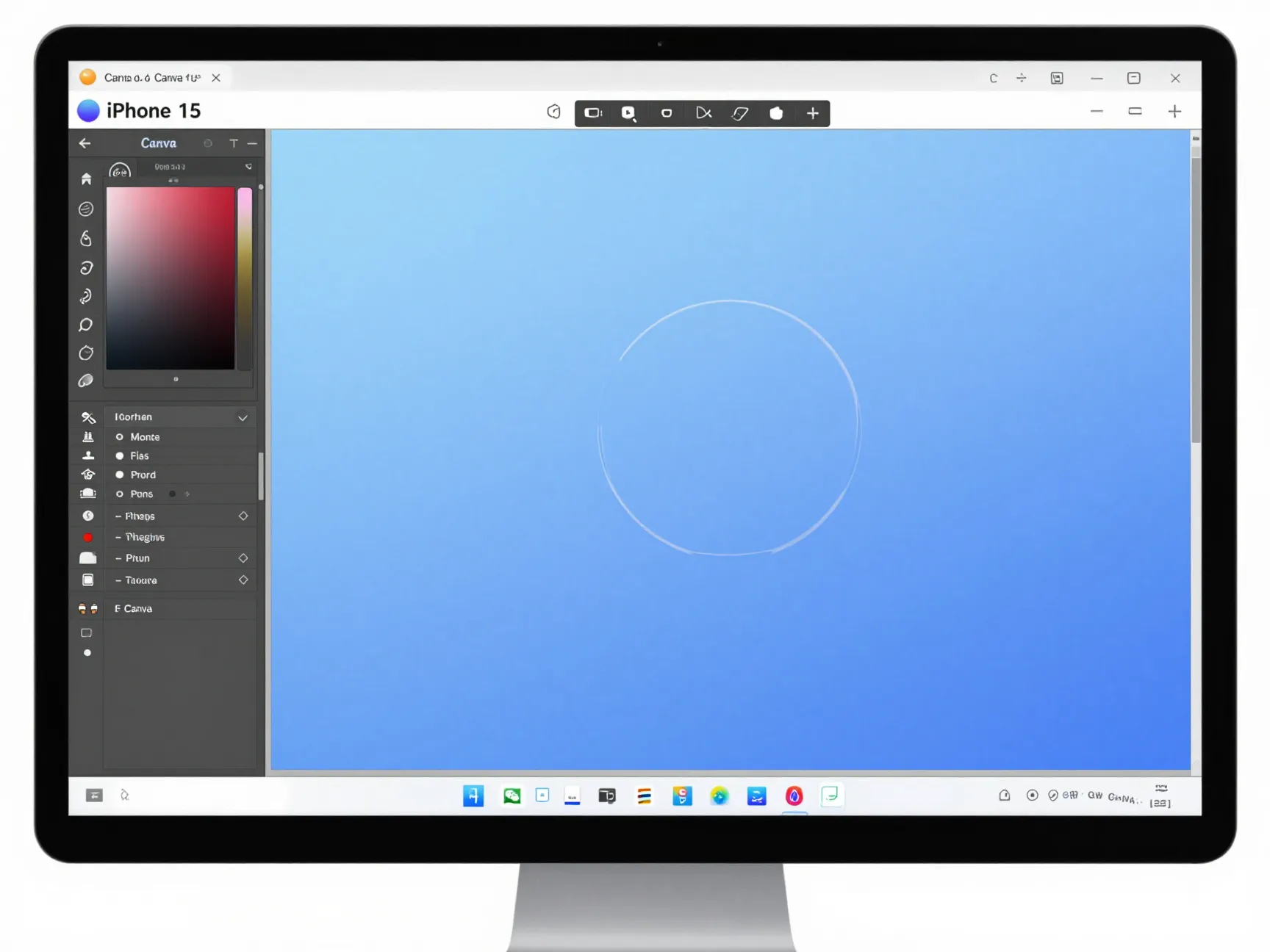 Bespoke custom blue theme via canva