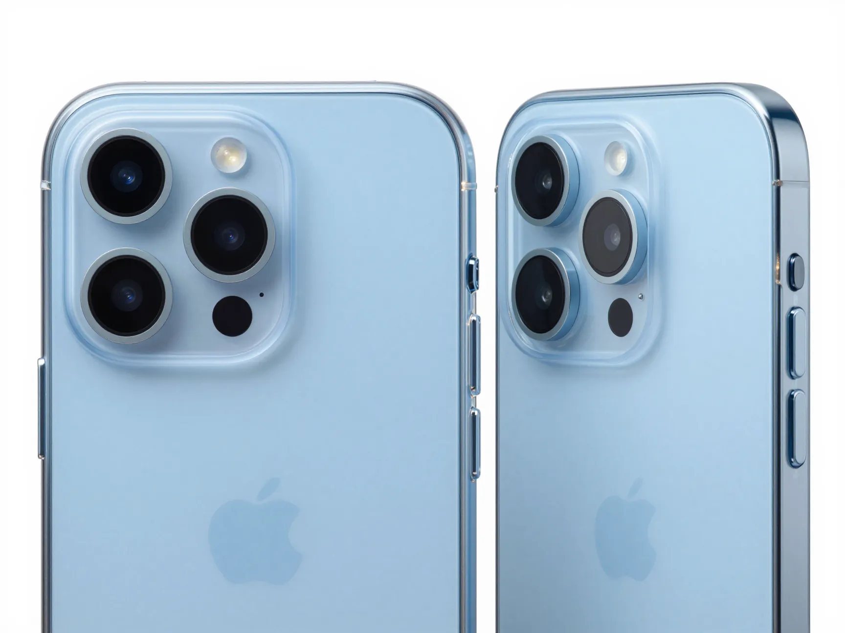 Clear hard case with mist blue tint