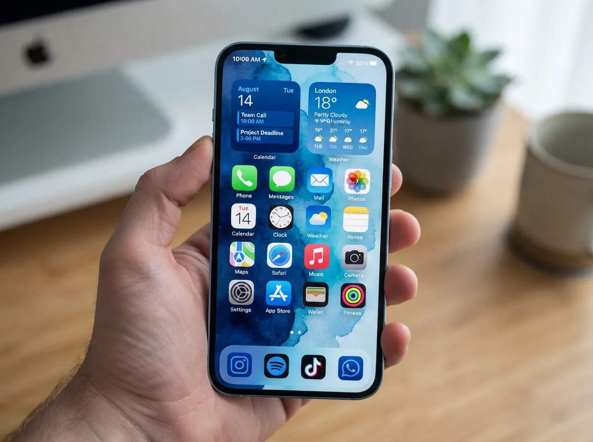 Widgetclub and theme apps for ready made blue layouts