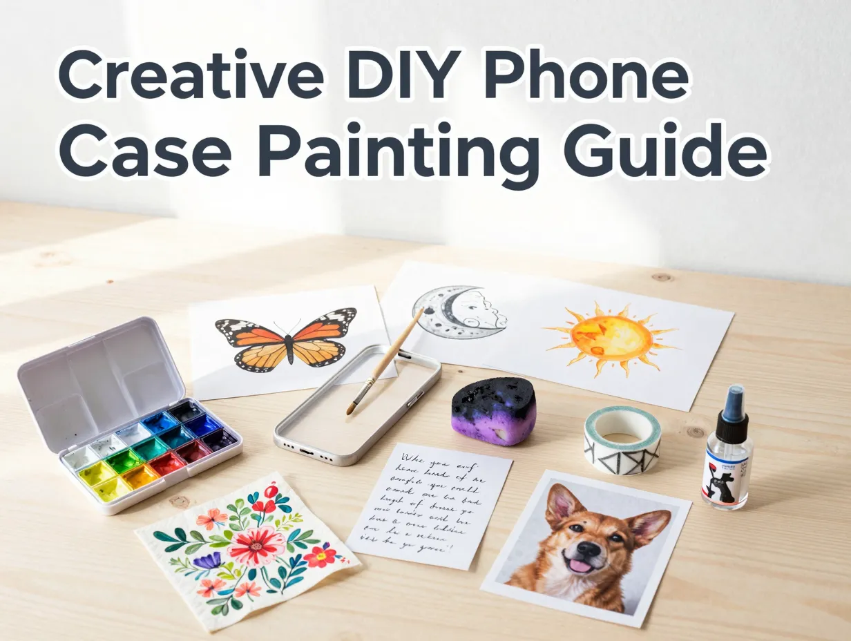 Creative diy phone case painting guide