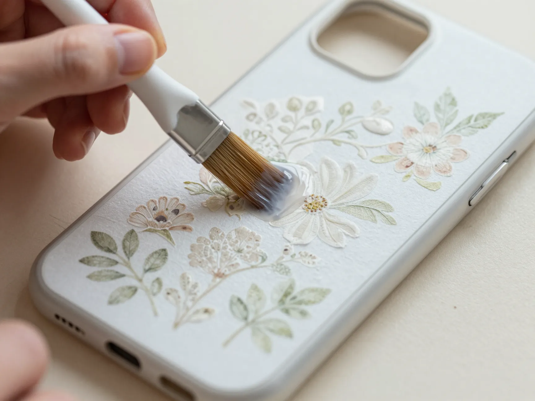 Decoupage with floral napkins or tissue paper