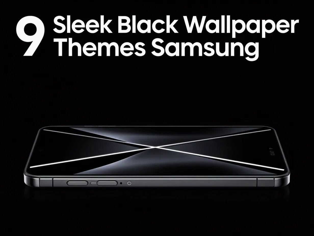 9 sleek black wallpaper themes samsung