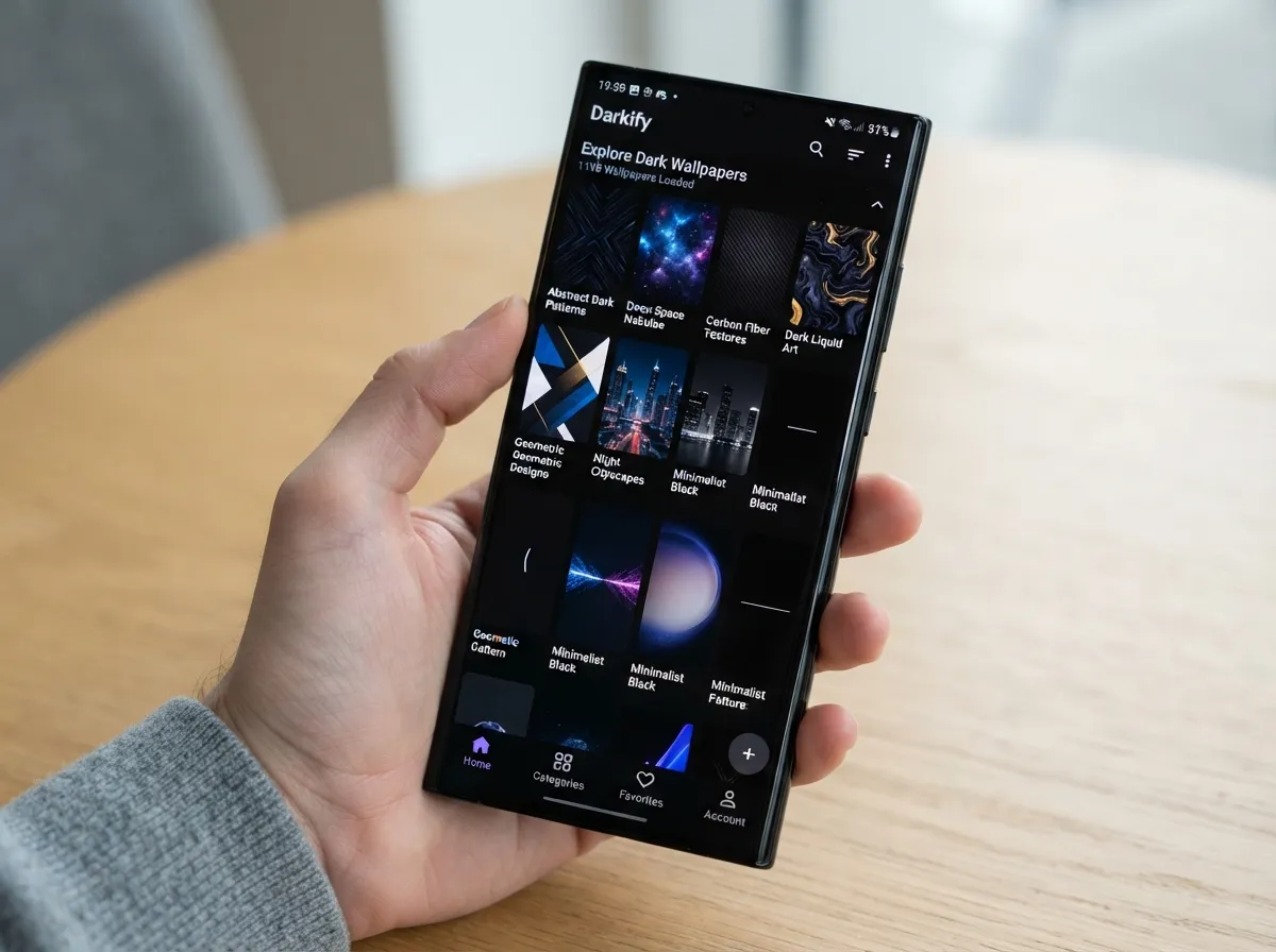 Amoled wallpapers 4k black and dark backgrounds app