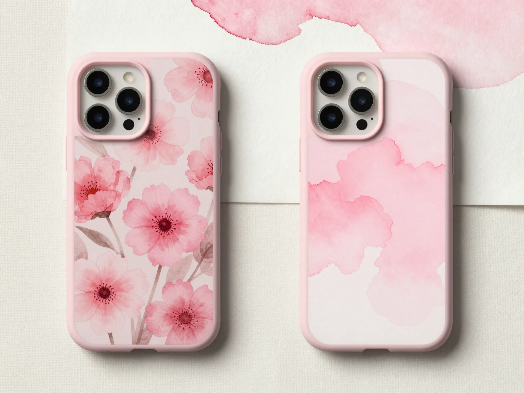 Casely pink floral and abstract art cases