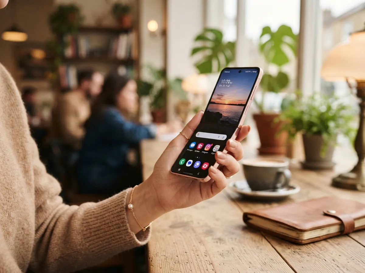 Samsung galaxy z flip4 in pink gold 2022