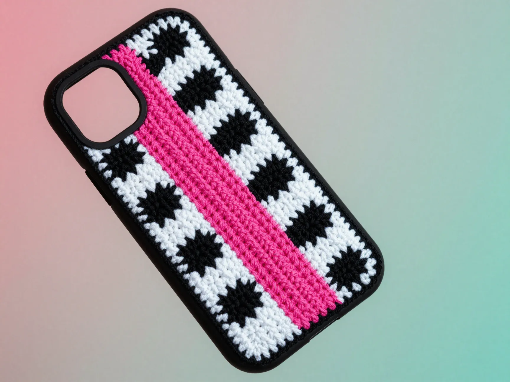 The y2k retro check and color block case