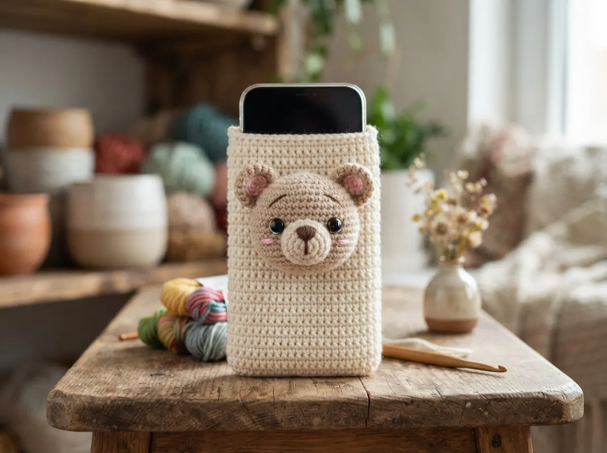 The 3d amigurumi inspired statement case